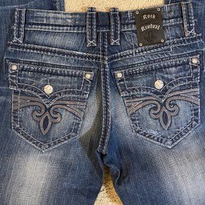 Rock Revival Cooper Relaxed Straight Denim Men's Size 32 x 34 NEW